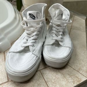 VANS Canvas Sk8-Hi True White Shoes M7.5/W9